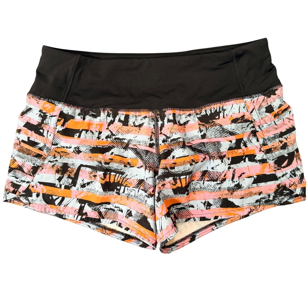 Lululemon Run Times Short II 4" (Size 4) Running Exercise Activewear Lined Brief